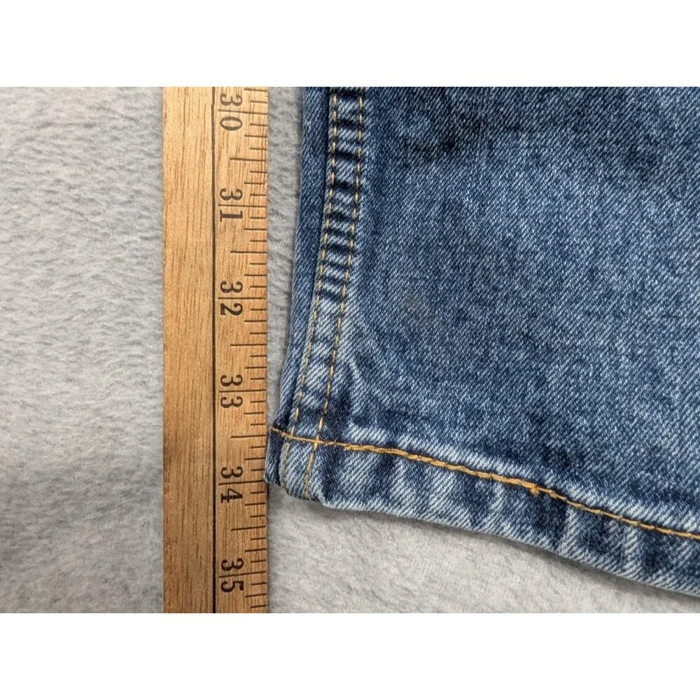 Levis 505 Jeans Mens Size 32x34 Blue Classic Straight Comfort Dark Wash Cowboy